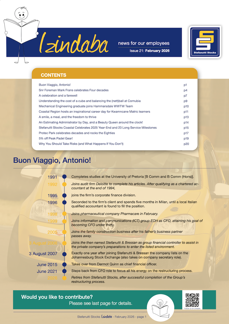 Stef Stocks Izindaba Newsletter - Issue 21